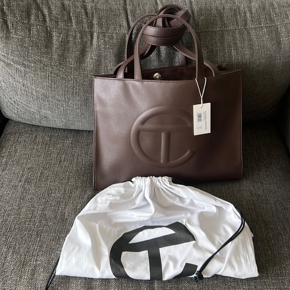 Telfar Handbags - Telfar Medium Dark Brown Shopper NWT
